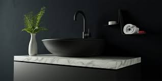 An elegant idea for a modern bathroom, a vanity top for a vessel sink has a true air of class with simplicity. Bathroom Vanity Tops Design And Material Options