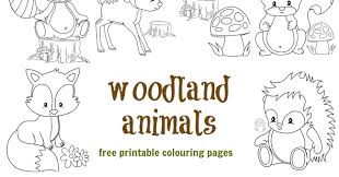 Drawing is quite a passion of mine, be it coloring pages or other things. Woodland Animal Colouring Pages Messy Little Monster