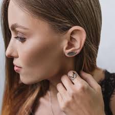 Sterling Silver Angel Wing Climber Earrings: Handmade Minimalist Jewelry