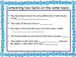 Anchor Chart Comparing Two Texts On The Same Topic
