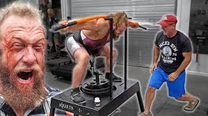 WE TRY TOM PLATZ SQUAT CHALLENGE