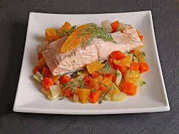 Sanft Gegarter Lachs Auf Mohren Orangen Fenchel Gemuse Von Die Ankri01 Chefkoch In 2020 Lachs Rezept Lachs Gerichte Rezepte