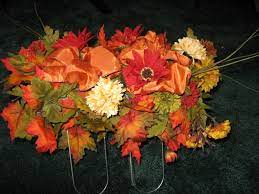 Gravestone saddle is the easiest and secure method to place a headstone spray on the upright monuments. How To Make A Gravestone Flower Arrangement The Saddle Cemetery Flowers Headstones Decorations Cemetary Flowers