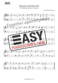 A new version of the australian national anthem has been adopted, with one line of the song's lyrics changing from january 1 onwards. Advance Australia Fair The National Anthem Of Australia Piano Easypianoscores Com