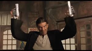 Desperado features supporting performances from cheech marin as a cynical bartender, steve buscemi as the cantina patron who sets up the story, and quentin tarantino as a man with a really. In Desperado If You Pause It You Can See The Devices Lifting Antonio Banderas Pistols The Grips Have Also Been Cut So They Don T Get Caught On His Jacket Cuffs Moviedetails