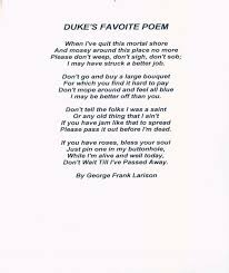 Duke S Favorite Poem Quotes To Live By Poems Words