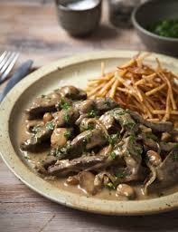 Add the wine and simmer until the volume of the liquid has reduced by half. Beef Stroganoff Recipes Hairy Bikers Stroganoff Recipe Recipes Beef Dishes