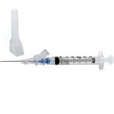 BD SafetyGlide 3 ml Syringe, 23 Gauge, 1 Inch Needle ...