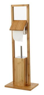 Escobillero Portarrollos De Pie Aneko Madera Bambu Tienda Online Leroy Merlin Fai Da Te