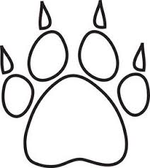 Black And White Paw Print Paw Print Clipart Image Dog Paw Print With Claws Outline Animal Outline Clip Art Black And White Dog