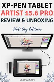 Xp Pen Artist 15 6 Pro Honest Review Unboxing Holiday Edition Art Supplies List Create Your Own Character Drawing Tablet