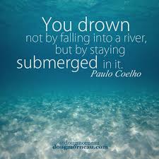 You Drown Not By Falling Into A River But By Staying Submerged In It Paulo Coelho I Hope You Enjoy The Quotes I Inspirational Quotes Paulo Coelho Quotes