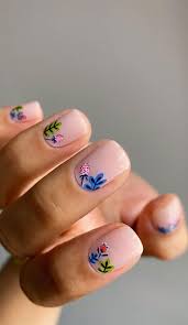 I never have any luck painting my nails when my hand is not resting on a flat surface. These Will Be The Most Popular Nail Art Designs Of 2021 Pretty Hand Painted Flower Nail Art