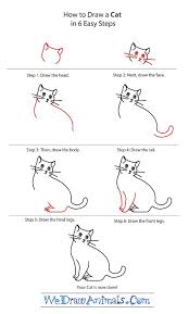 Learn To Draw A Cat With This Simple Drawing Tutorial From Wedrawanimals Com Download Their Free Ebook Cat Drawing Tutorial Cats Art Drawing Drawing Tutorial