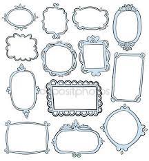 Cornici Disegnate A Mano Dell Annata Illustrazione Stock 74461331 Cornici Disegni A Mano Cornici Decorate