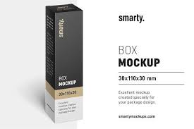 Box Mockup 30x110x30 Mm Box Mockup Mockup Packaging Mockup