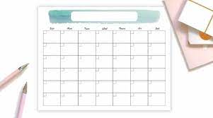 If you don't have access to a printer that will print poster size you may want to take the.xls file to your local print shop. Printable Monthly Calendar 8 5x11 Or 11x14 With Watercolor Design
