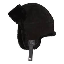 Ugg Sheepskin Trapper 730 Sar Liked On Polyvore Featuring Men S Fashion Men S Accessories Men S Hats Black And Mens She Sheepskin Uggs Uggs Hats For Men