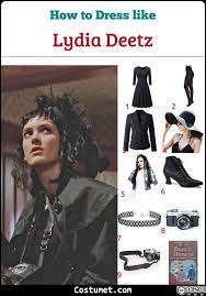 Lydia deetz this look is super simple for all you beetlejuice fanatics face: Lydia Deetz Beetlejuice Costume For Cosplay Halloween