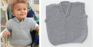 Dapper Baby S Play Knitted Vest Free Knitting Pattern