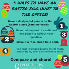 Hence the tradition can get boring. Office Easter Fun Ideas For An Easter Egg Hunt In The Workplace From Eventerprise Easter Egg Hunt Office Easter Ideas Egg Hunt