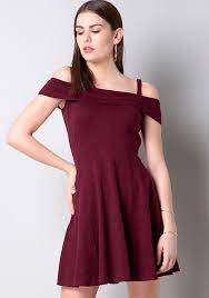 The outer lace contains floral crochet work. Off Shoulder Dresses Buy Off Shoulder Dress Online For Women Faballey