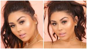 natural glowy prom makeup tutorial for