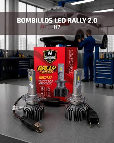 HAMMER RALLY LED BOMBILLOS H7 15.000 LUMENS