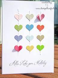 Muttertagskarten bastelst du ganz einfach selber. Morgen Ist Muttertag Mutter Karten Geschenkideen Weihnachten Eltern Muttertag Basteln