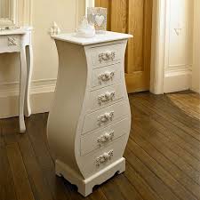 They do not have an attached mirror, and you typically for smaller rooms, a tall chest can hold large amounts of clothes , and the upper drawers provide a secure place to keep fragile belongings out of. White Tall Curved Chest Of Drawers Bedroom French Furniture Ornate Shabby Chic Furniture French Style Furniture Shabby Chic