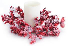 Artificial Mixed Christmas Pillar Candle In 2020 Pillar Candles Candles Mixed Berries