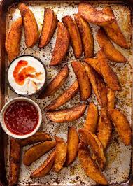 Crunchy Seasoned Baked Potato Wedges Recipe Potato Wedges Baked Potato Wedges Recipe Wedges Recipe