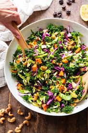 Rainbow Veggie Salad With Lemon Vinaigrette Paleo Whole30 Vegan Veggie Salad Delicious Healthy Recipes Best Salads Ever