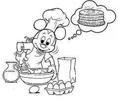 There is a particular celebration. Coloring Page Pancakes 2