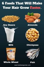 6 Foods That Will Make Your Hair Grow Faster Hair Loss Grow Hair Faster Grow Hair Food