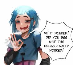 jinx and powder (league of legends and 1 more) drawn by kd_chan | Danbooru