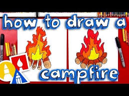 Trclips.com/user/babble watch more disney videos! How To Draw A Campfire Art For Kids Hub Art For Kids Hub Campfire Drawing Mickey Mouse Art