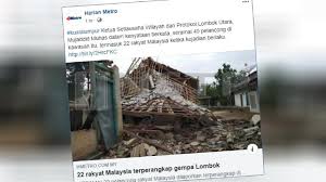 Gempa besar sangat jarang terjadi di malaysia. Update Mayat Tertindih Batu Besar Identiti Belum Diketahui