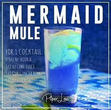 Mermaid Mule Alcohol Drink Recipes Mixed Drinks Alcohol Cocktail Drinks Recipes