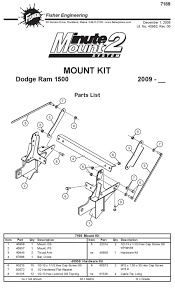 New Fisher Minute Mount 1 2 Plow Frame Mounts Boondocker Equipment Inc