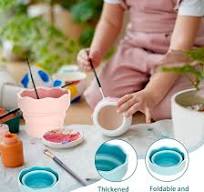 Paint Brush Cleaner | Portable Paint Brush Washer | 1.2L Washing Bucket  Brush Holder Cleaner Painting Water Cup For Watercolor Oil Painting