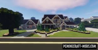 Instant houses function pack adds 3 different . Large Suburban House Map For Minecraft 1 17 1 1 16 5 Pc Java Mods
