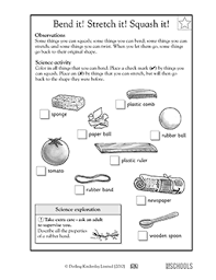 Worksheets Word Lists And Activities Greatschools Science Worksheets Kindergarten Science Material Science