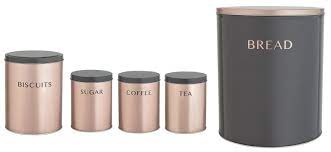 Buy Argos Home 5 Piece Storage Set Rose Gold Storage Jars And Sets Argos Argos Home Storage Sets Jar Storage
