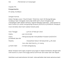 Contoh surat permohonan kunjungan ke perusahaan. Surat Rasmi Permohonan Kunjungan Hormat Rasmi Sub