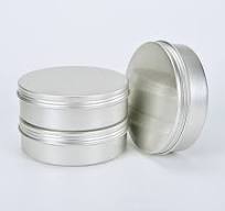 15ml Customized Printed logo Metal Packing Tin Can Box for Cream Aluminum  Packaging Tins Jars for Cosmetics