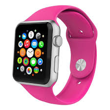 Black Apple Watch With Pink Band Ipm Soft Silicone Replacement Sports Band For Apple Watch 38mm Hot Pink Adult Unisex 38mm Apple Watch Band Apple Watch Bands Apple Watch Bands 42mm