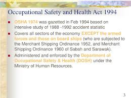 Occupational safety and health administration (osha) 2. Ppt Osh Legislation In Malaysia Powerpoint Presentation Free Download Id 1437182