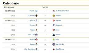 ¿qué necesitan los 'grandes' de la nfl en el draft 2021? Fechas Y Horarios De La Jornada 17 Del Guard1anes 2020 De Liga Mx Mediotiempo