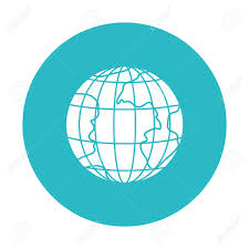 They have alternative names such as earth, globe, globe with meridians. Circle Light Blue With Earth Globe With Meridians And Parallels Vector Illustration Royalty Free Cliparts Vectors And Stock Illustration Image 79185556